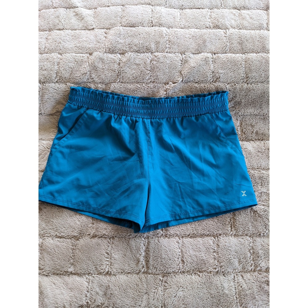 Xersion Quick-Dri Women Blue Athletic Running‎ Shorts Size L Large 14.5/16.5P
